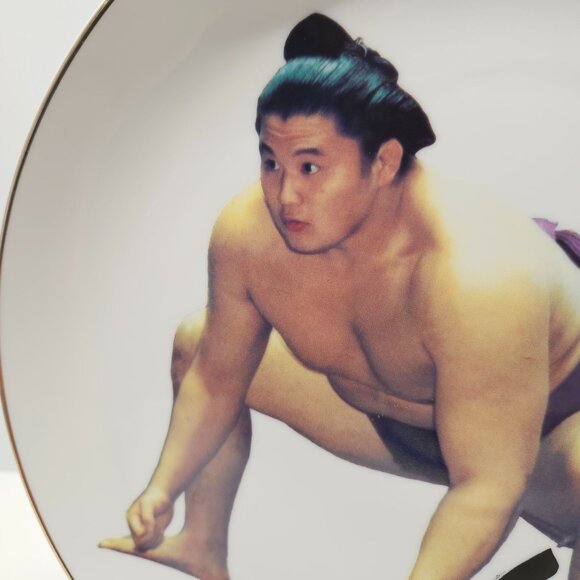 Takanohana Koji 65th Yokozuna Sumo Wrestler Decorative 10 Inch Souvenir Plate - Picture 4 of 5